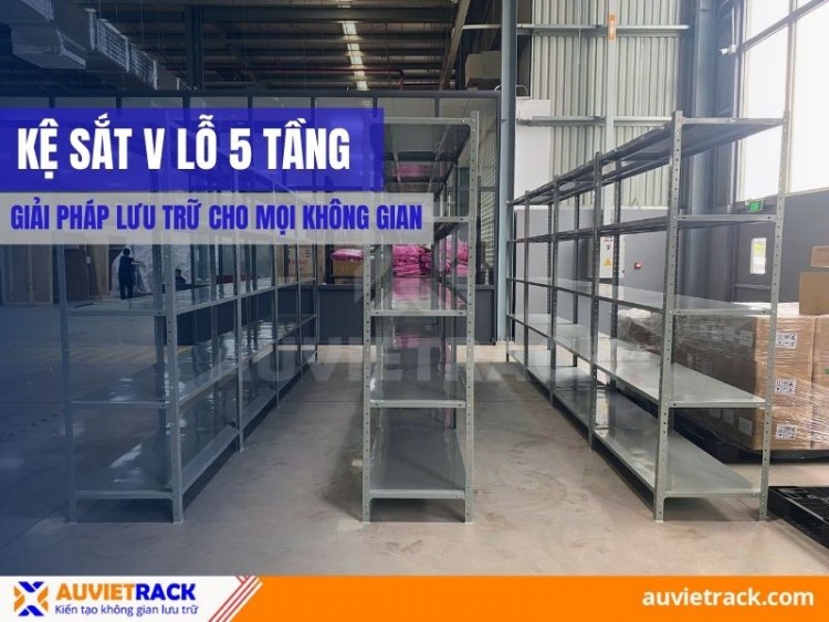 5-Tier Slotted Angle Steel Shelf – A Versatile Storage Solution for Any Space