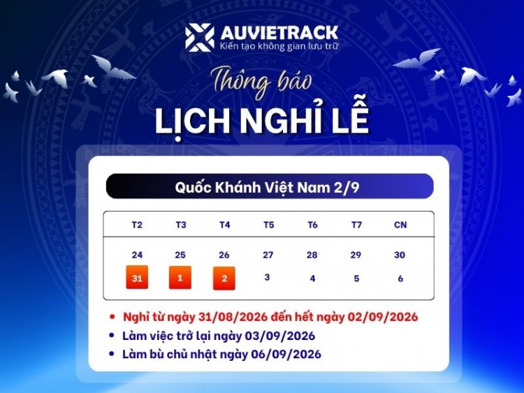 Thông Báo Lịch Nghỉ Lễ Quốc Khánh 2/9 - Au Viet Rack