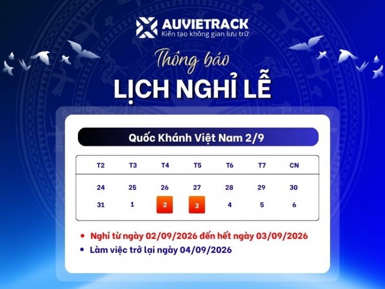 Thông Báo Lịch Nghỉ Lễ Quốc Khánh 2/9 - Au Viet Rack