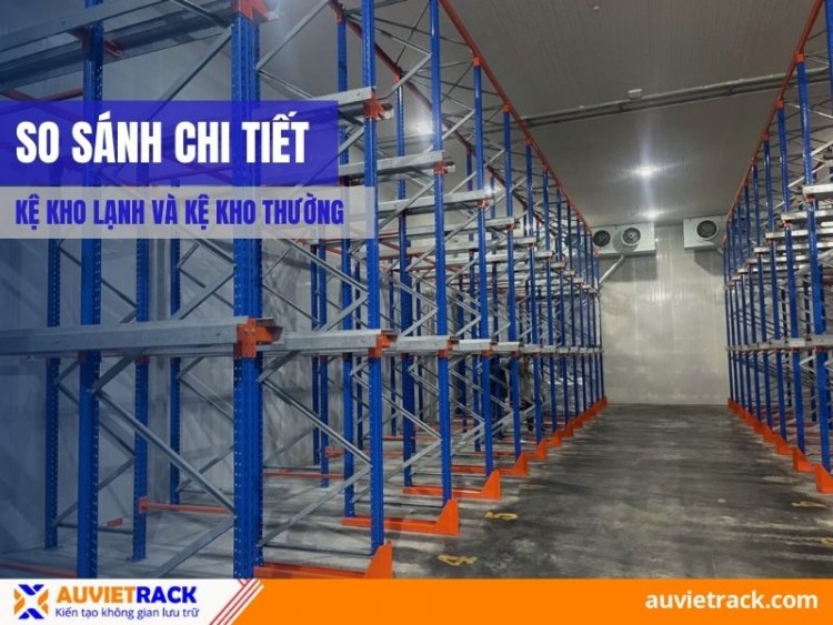 So Sánh Chi Tiết Kệ Kho Lạnh Và Kệ Kho Thường