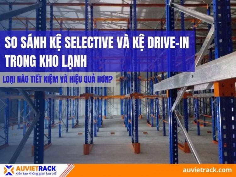 So Sánh Kệ Selective Và Kệ Drive-In Trong Kho Lạnh: Loại Nào Tiết Kiệm Và Hiệu Quả Hơn?