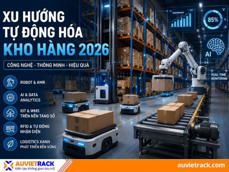 Xu hướng tự động hóa kho hàng 2026: Công nghệ và ứng dụng nổi bật 