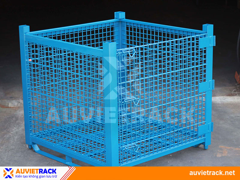 Pallet sắt vách lưới chứa hàng