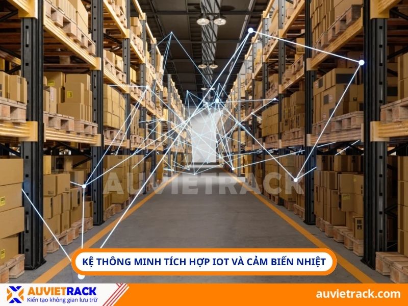 Kệ tích hợp IoT và cảm biến nhiệt