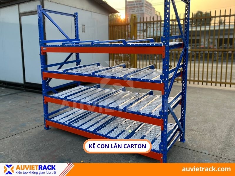 Kệ con lăn carton