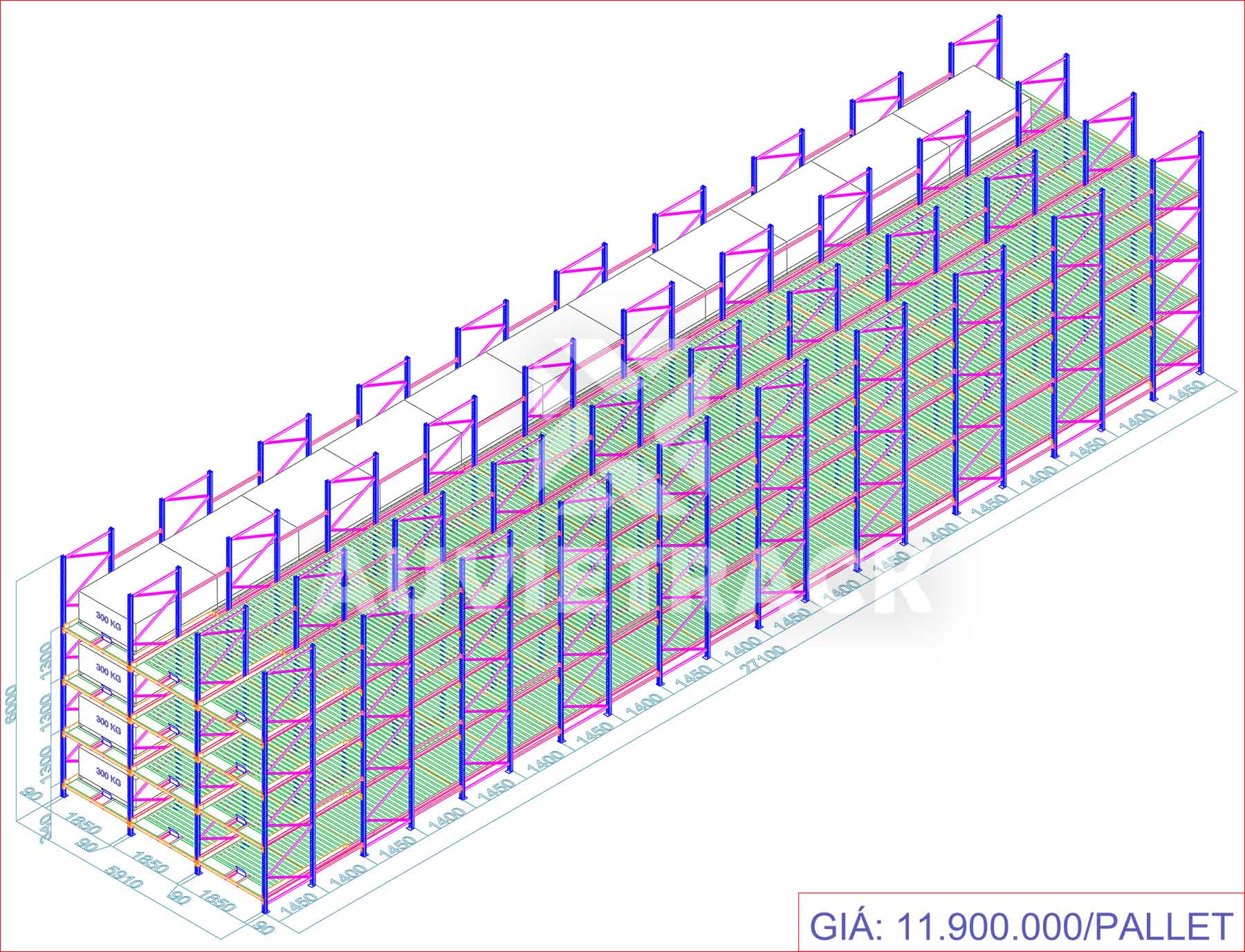 Báo giá mẫu kệ con lăn C