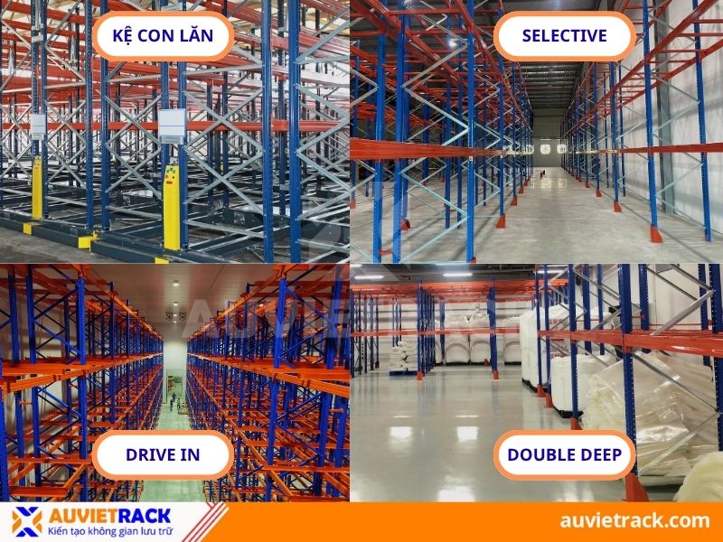 So sáng kệ con lăn và các hệ kệ kho khác