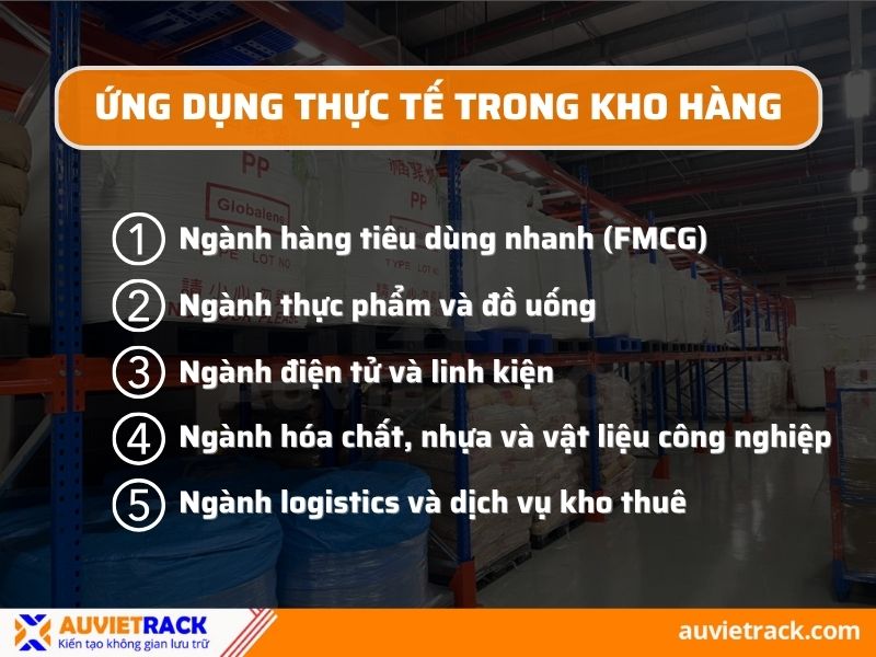 Ứng dụng thực tế trong kho hàng