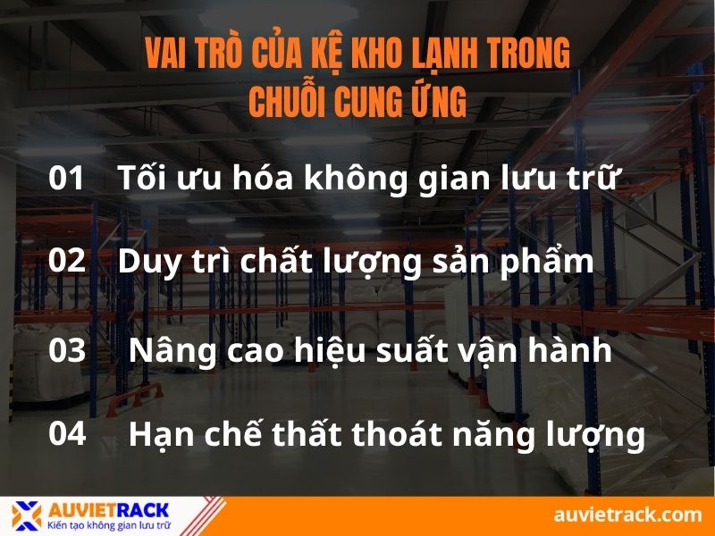 Vai trò của kệ kho lạnh
