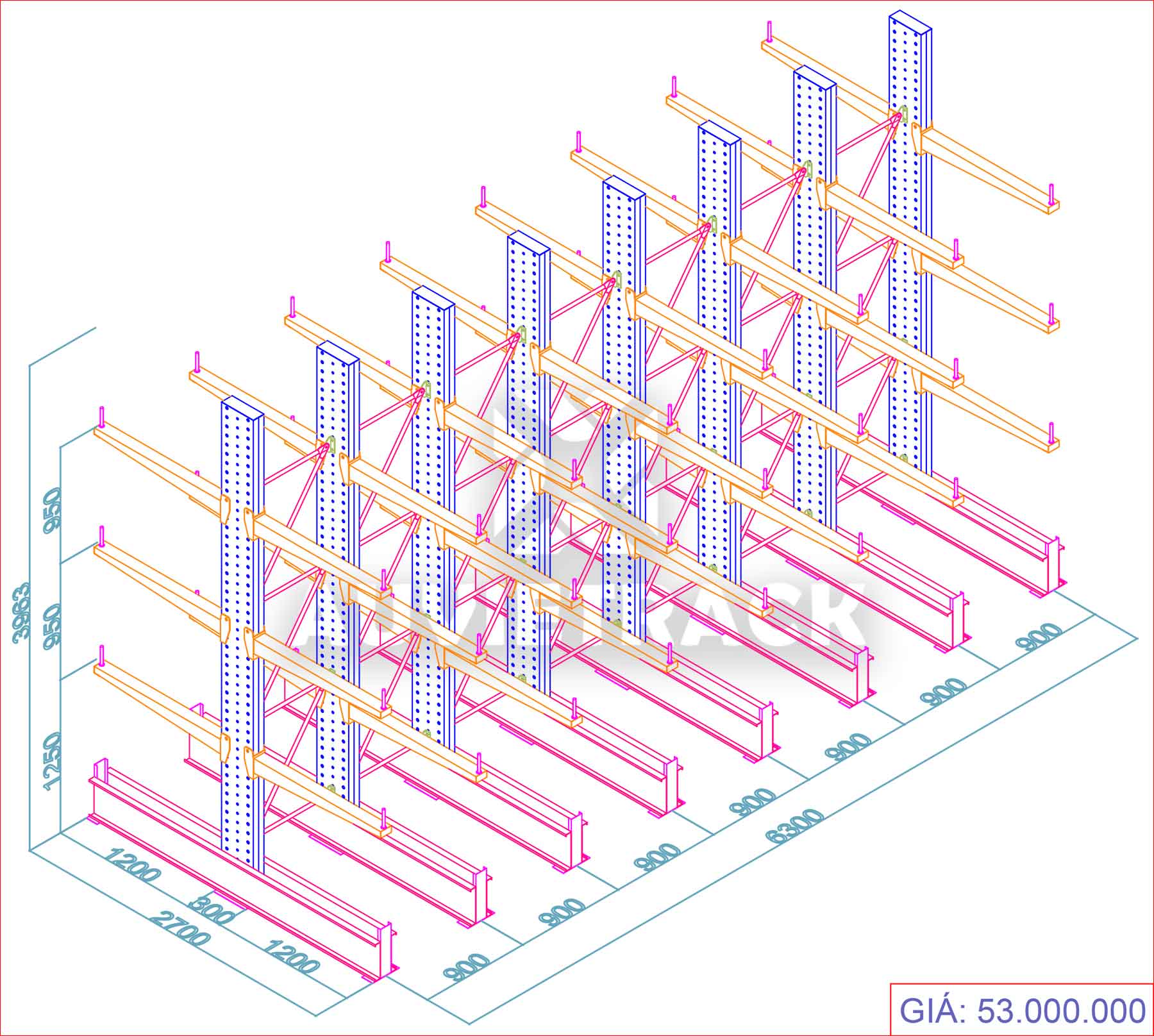 The price list of Cantilever Racking C