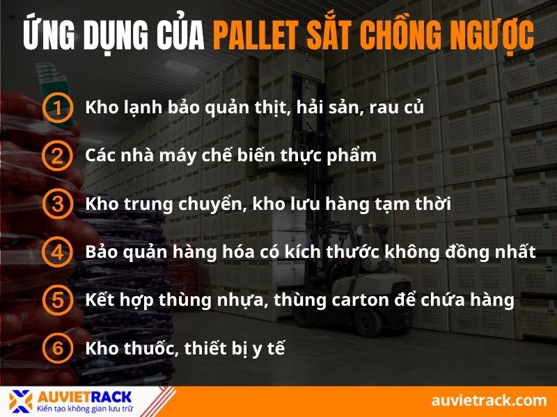 Nhược điểm pallet sắt chồng ngược
