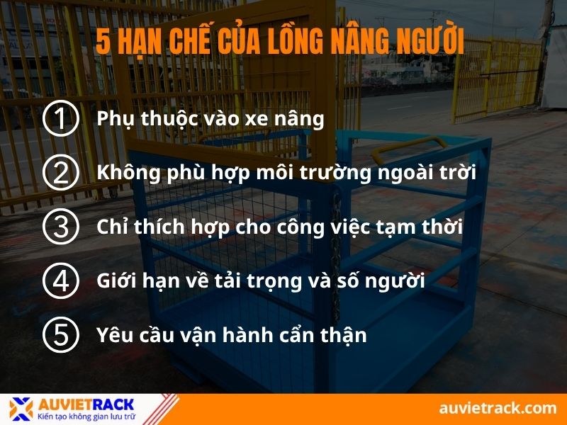 Hạn chế của lồng nâng người