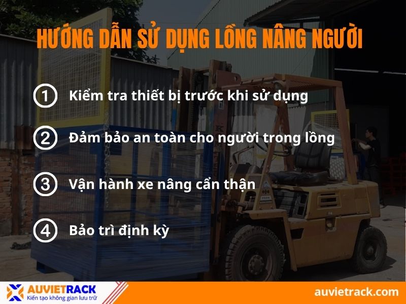 Hướng dẫn sử dụng lồng nâng người