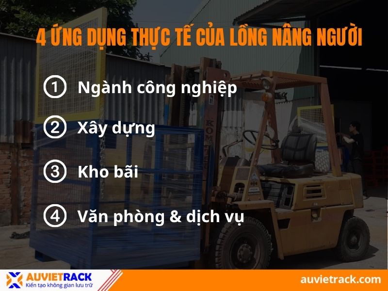 Ứng dụng của lồng nâng người