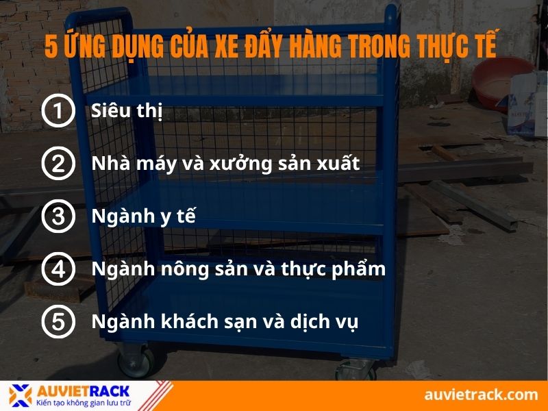 Ứng dụng của xe đẩy hàng
