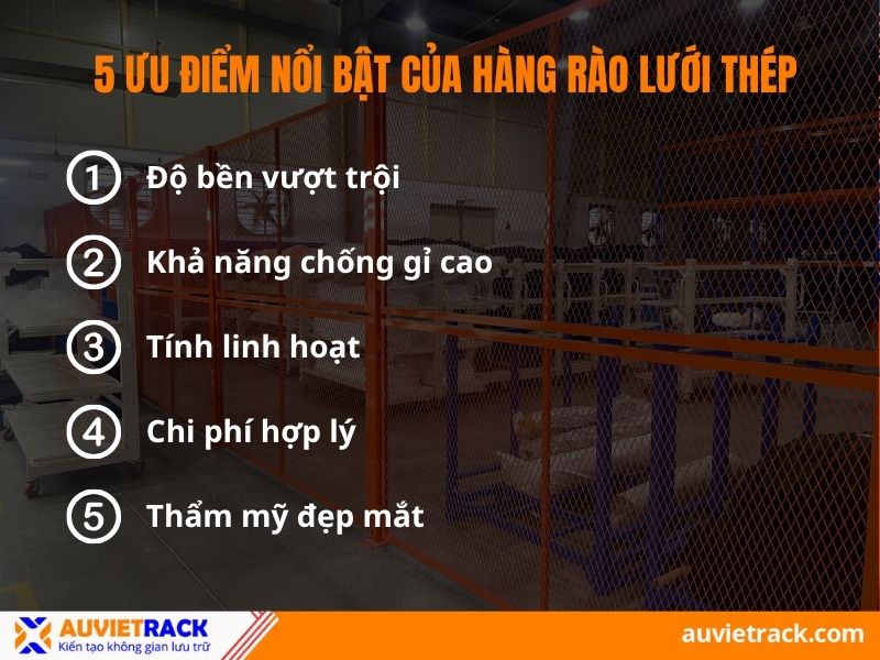 Ưu điểm hàng rào lưới