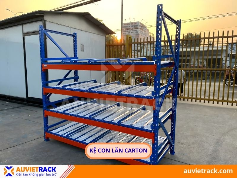 Kệ con lăn carton