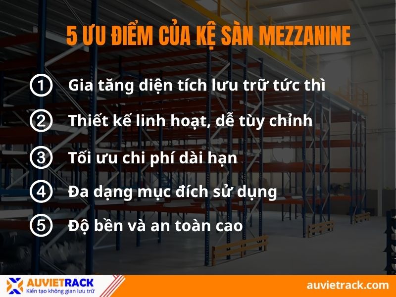 Ưu điểm của kệ sàn