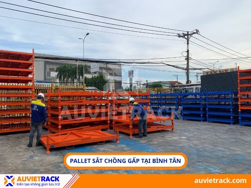 Dự án pallet sắt chồng gấp