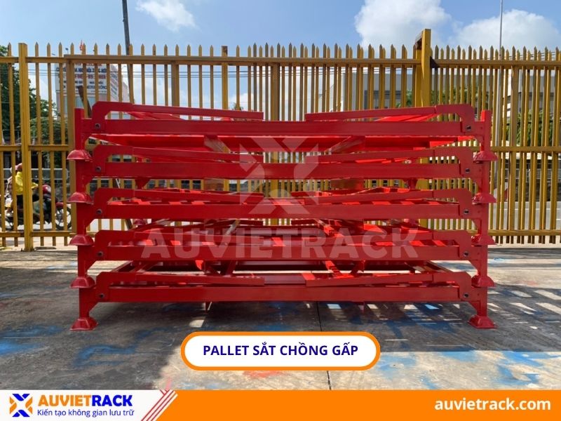 Pallet sắt chồng gấp