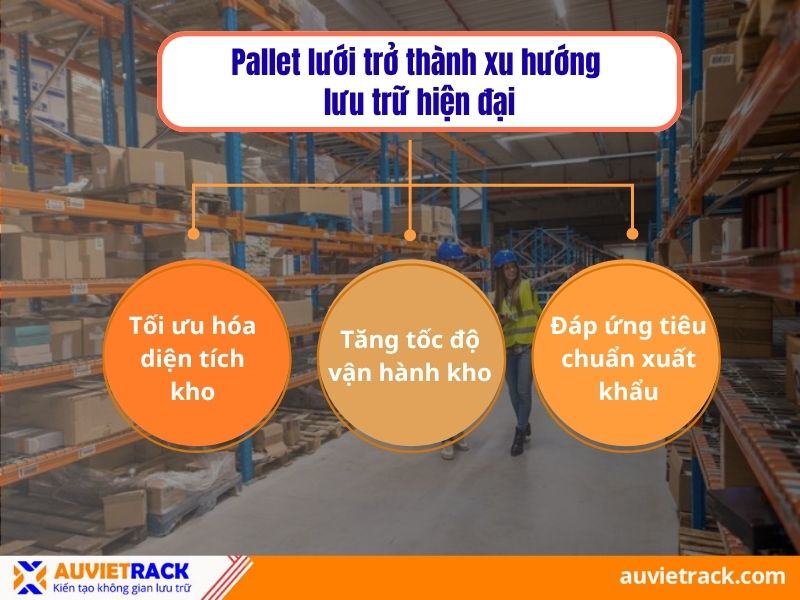 V&igrave; sao pallet lưới đang trở th&agrave;nh xu hướng trong tương lai?