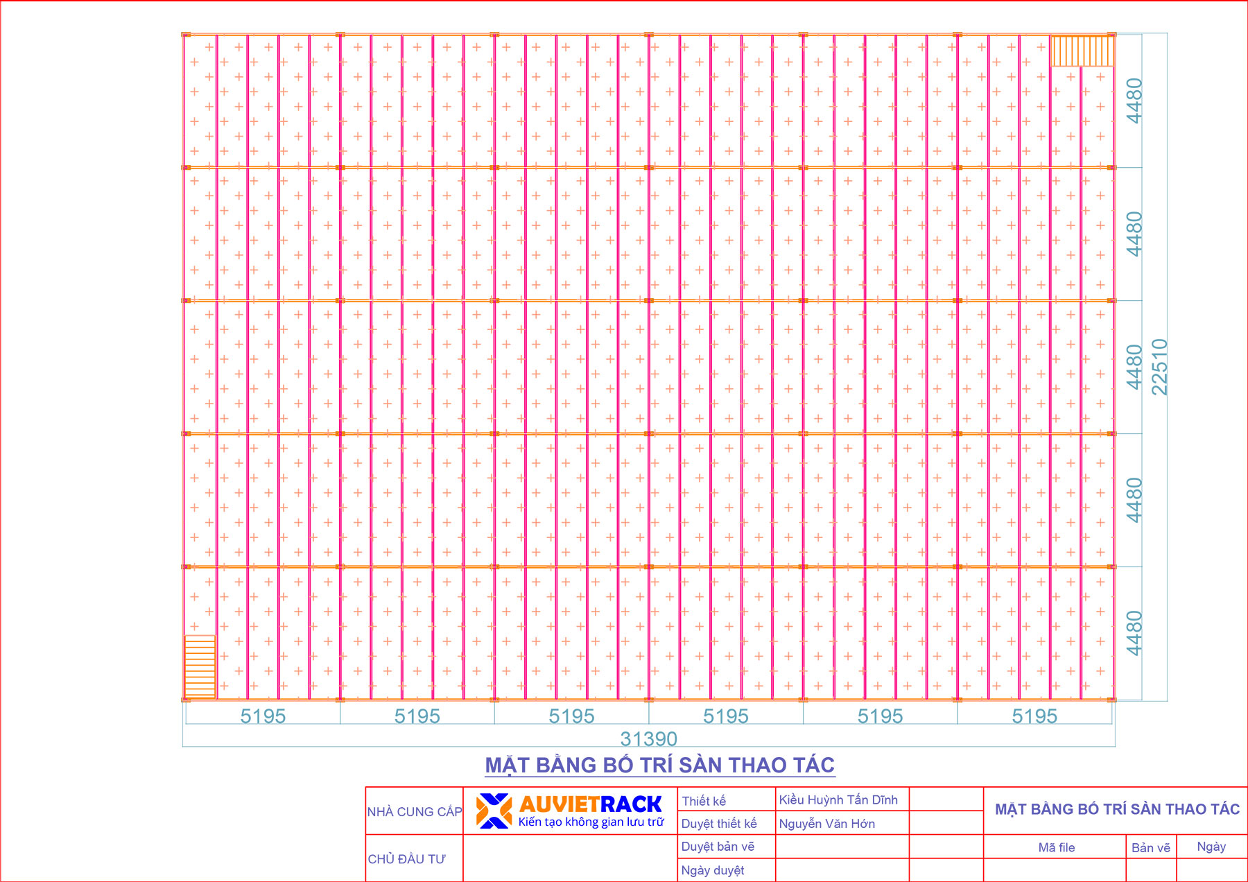bảng vẽ mặt bằng s&agrave;n thao t&aacute;c