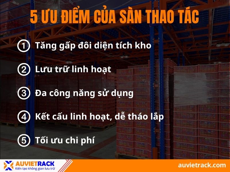 Ưu điểm sàn thao tác