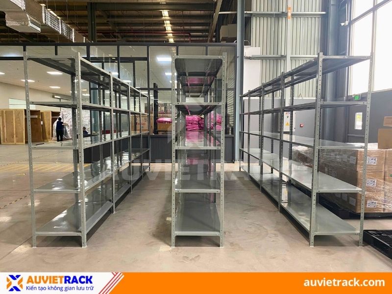 Các dự án kệ sắt V lỗ Au Viet Rack đã thực hiện