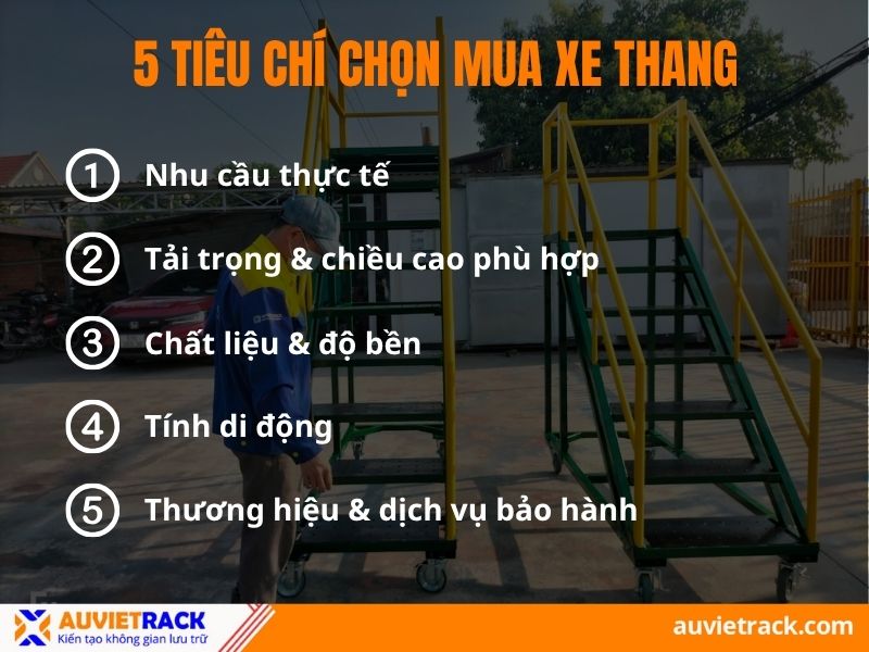Tiêu chí khi chọn mua xe thang