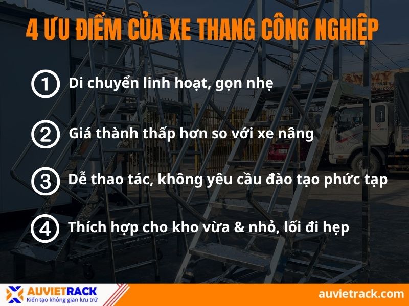 Ưu điểm của xe thang