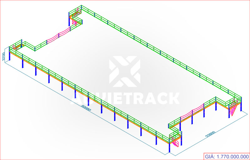 The price list of mezzanine floor A - Au Viet Rack