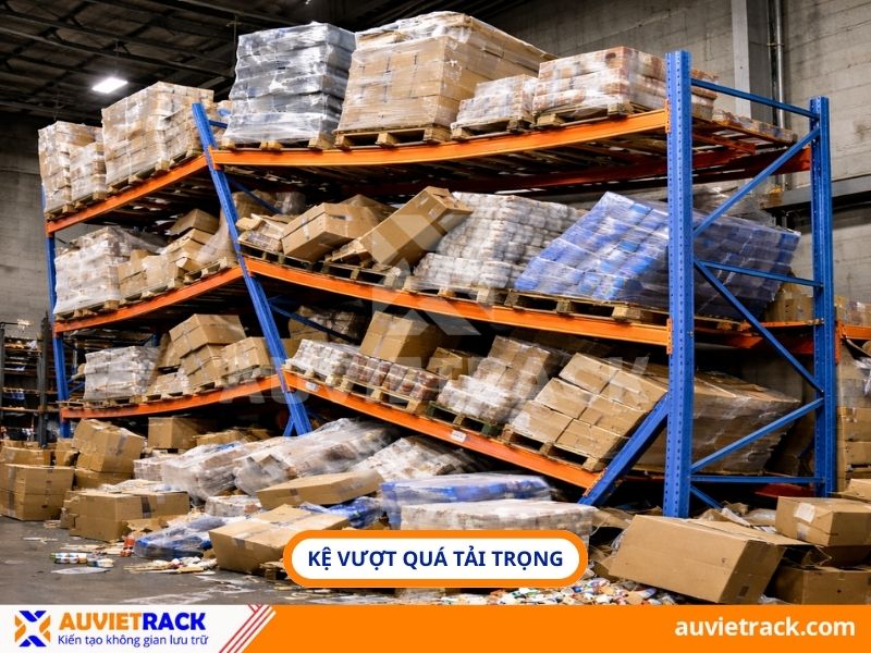 Kệ vượt qu&aacute; tải trọng