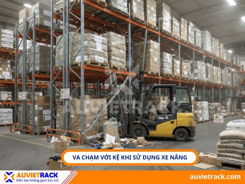 Va chạm với xe n&acirc;ng