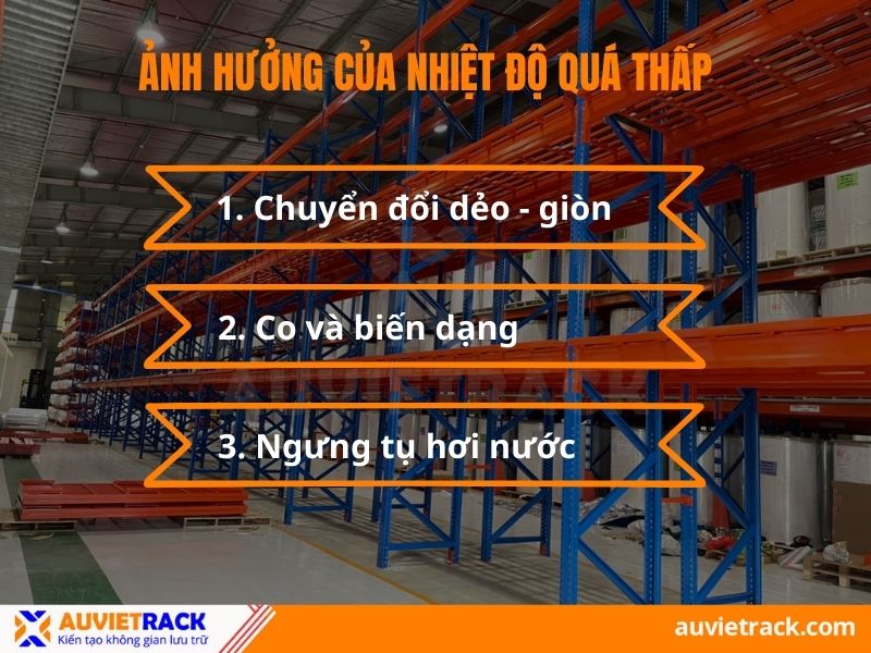 Ảnh hưởng của nhiệt độ qu&aacute; thấp