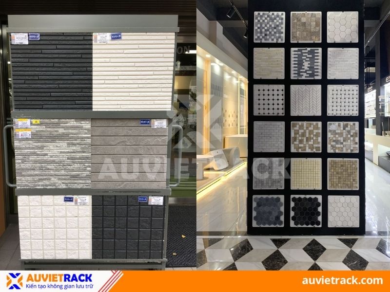 Kệ trưng b&agrave;y gạch dạng đứng