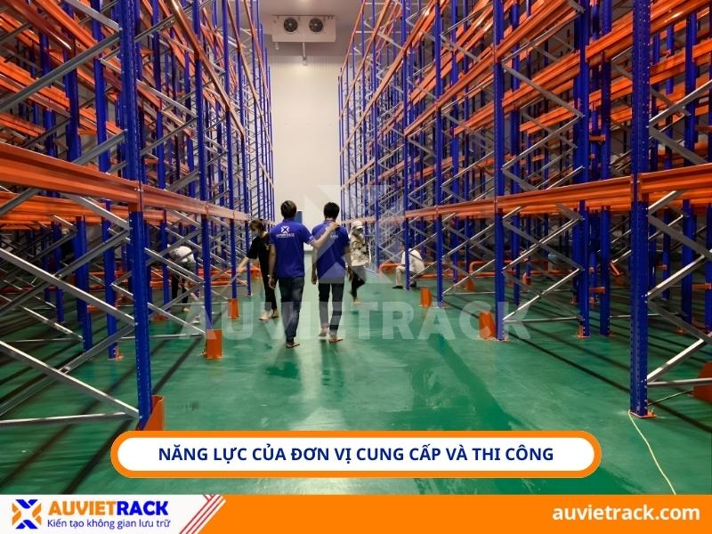 Năng lực của đơn vị cung cấp và thi công