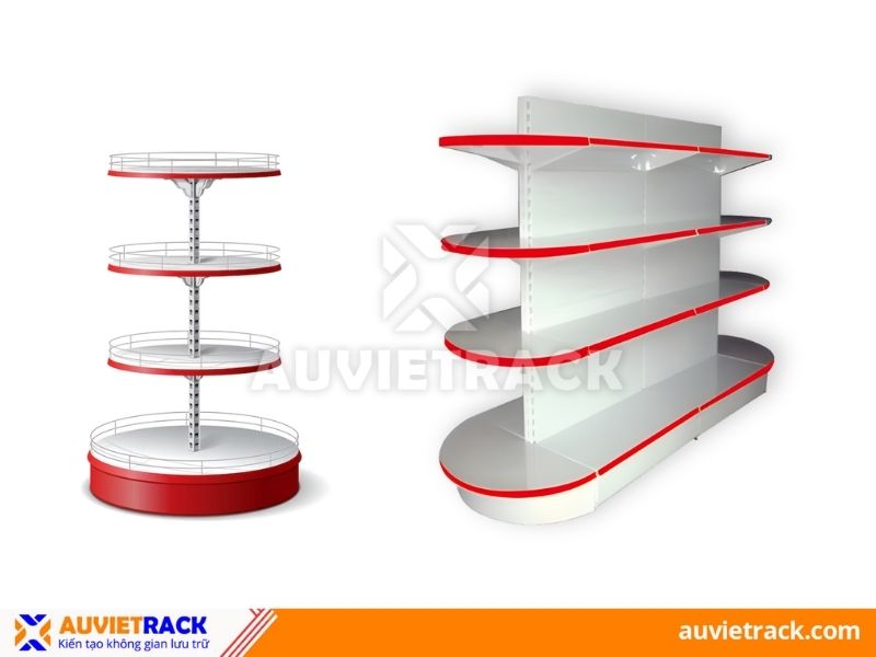 Kệ tr&ograve;n v&agrave; kệ b&aacute;n nguyệt