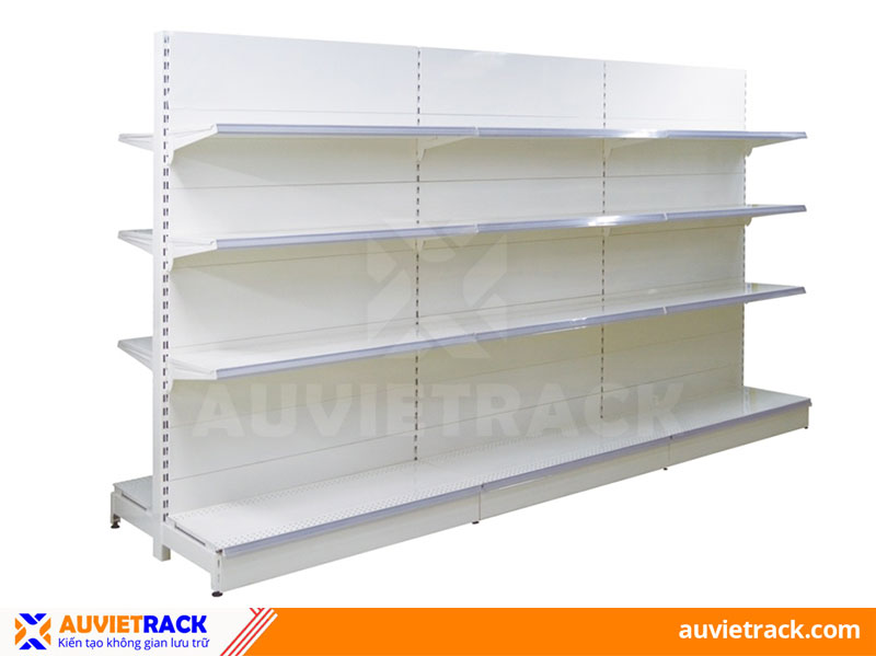 Double grocery shelving