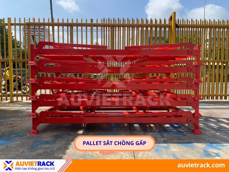  Pallet sắt chồng gấp
