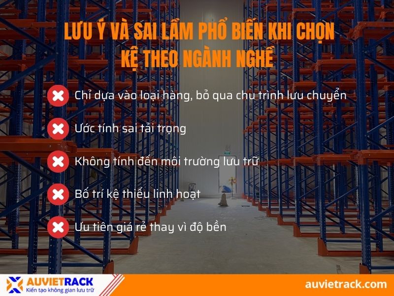 Lưu &yacute; v&agrave; sai lầm khi chọn kệ theo ng&agrave;nh nghề
