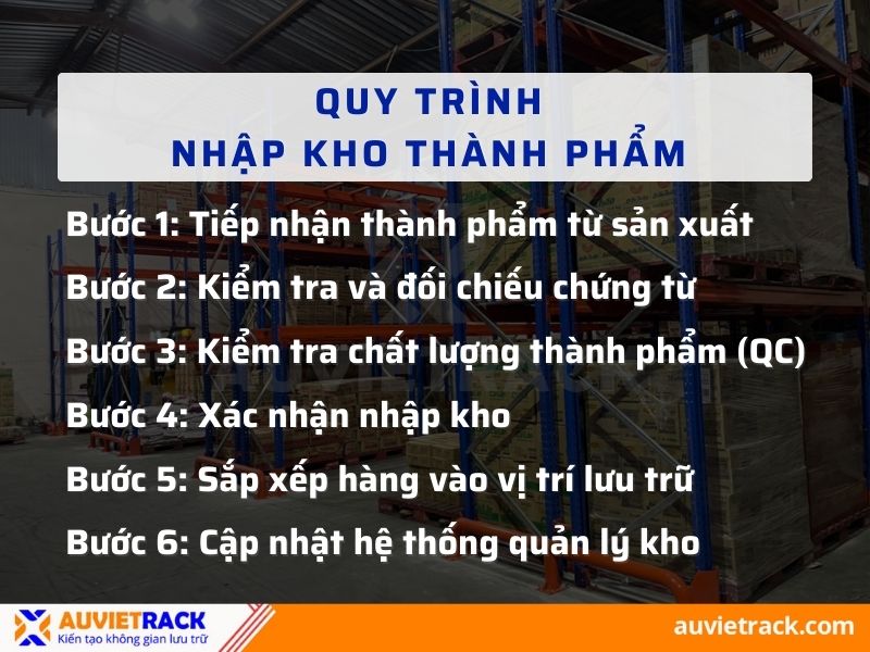 6 bước nhập kho