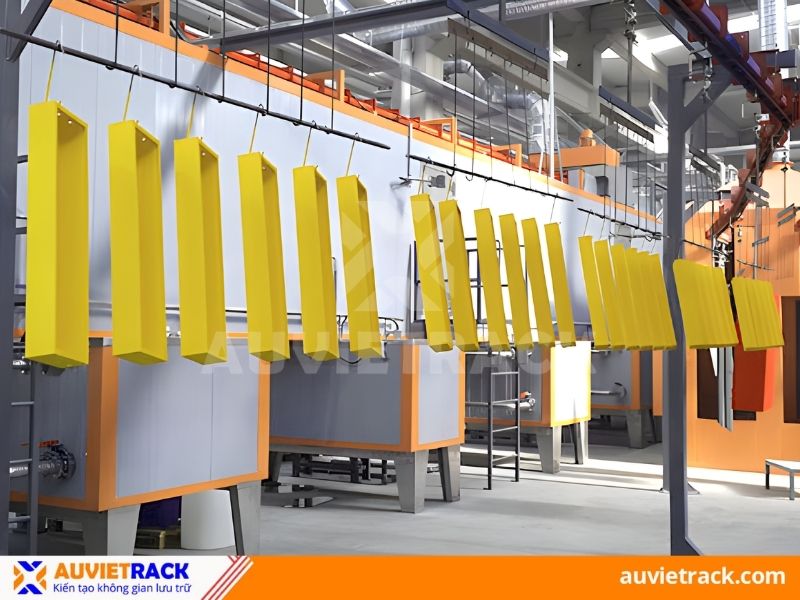  Các bước trong quy trình sơn tĩnh điện