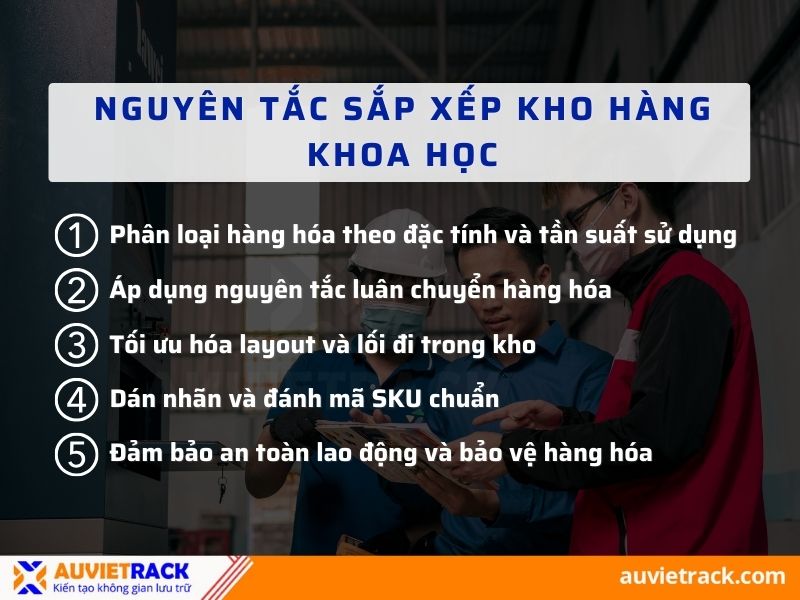 Nguyên tắc sắp xếp kho hàng khoa học