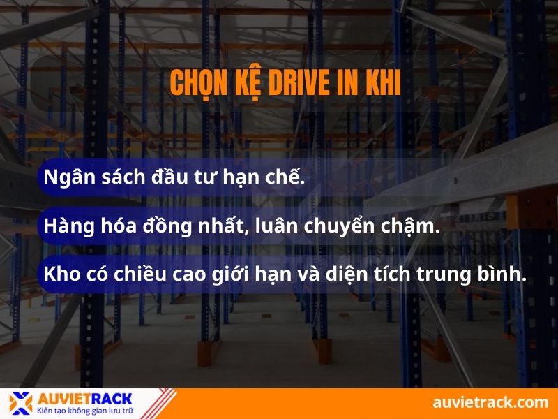 Khi nào nên chọn kệ