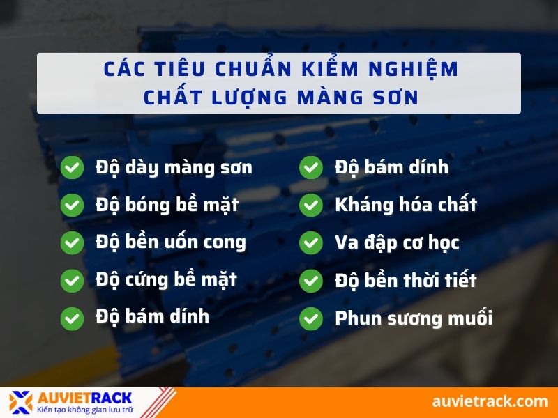Các tiêu chuẩn kiểm nghiệm chất lượng màng sơn
