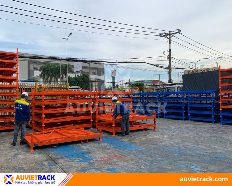 Pallet Sắt Chồng Gấp