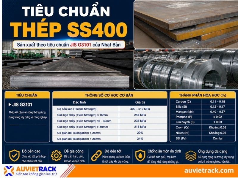 ti&ecirc;u chuẩn th&eacute;p SS400