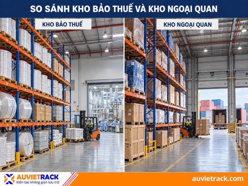 So s&aacute;nh kho bảo thuế v&agrave; kho ngoại quan